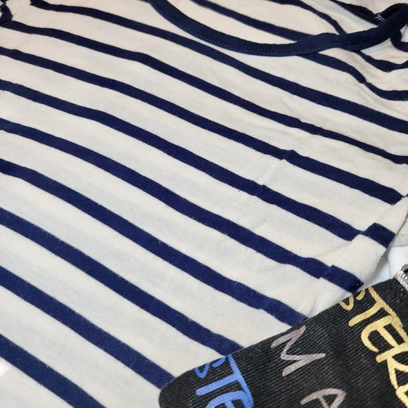 Striped XS Garage Cropped T-Shirt - Picture 3 of 4